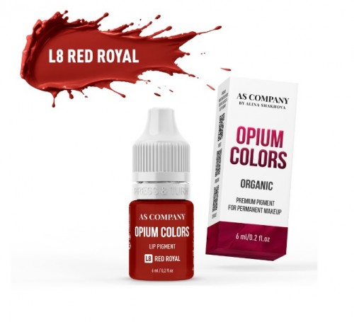 LIPS AS PIGMENTS OPIUM #L8 RED ROYAL ORGANIC